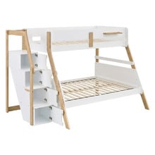 Ethan Single Over Double Bunk Bed with Staircase